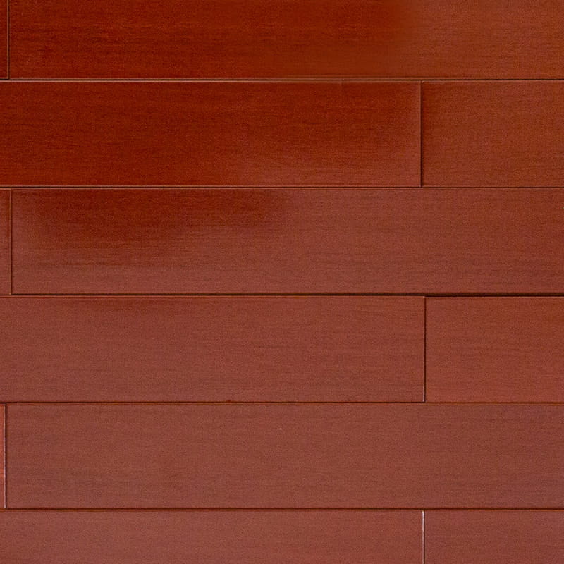 Padauk rødbrun matt massivt tregulv